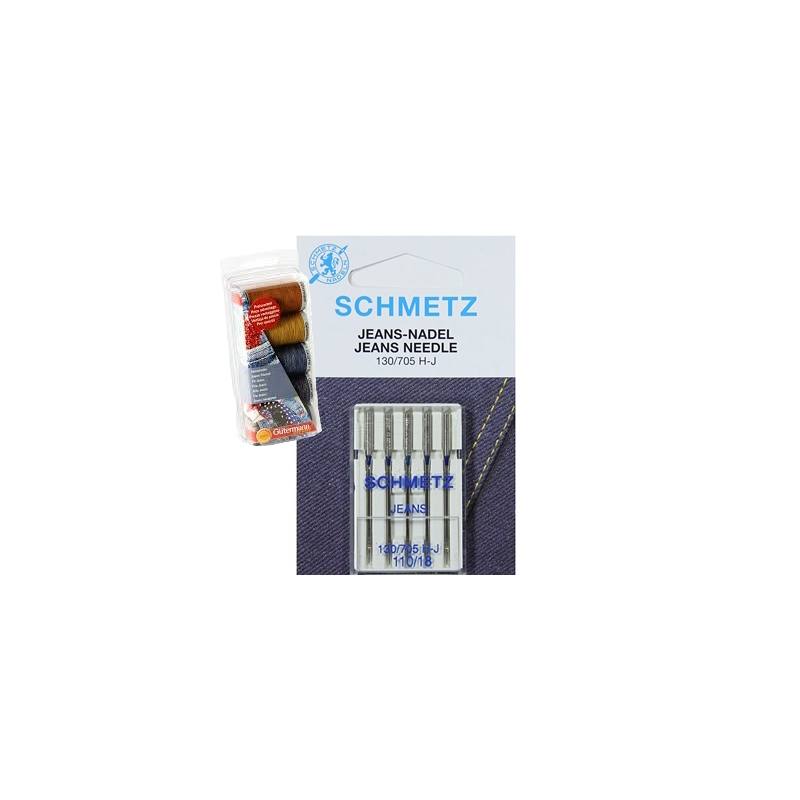 Schmetz med Gutermann Jeans-kit