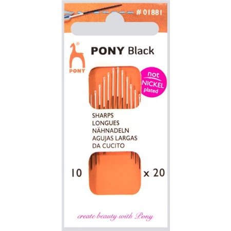 Pony Black Synålar 10