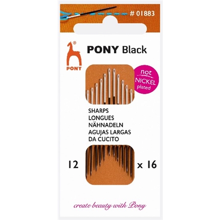 Pony Black Synålar 12