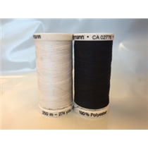 Gutermann Vit/svart 250m