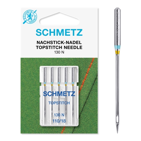 SCHMETZ TOPSTITCHNÅL 110 5-pack