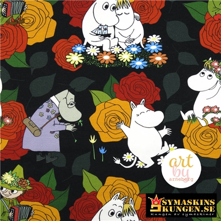 Mumin-Hemulens rosor-Svart