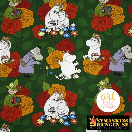 Mumin-Hemulens rosor-Grön