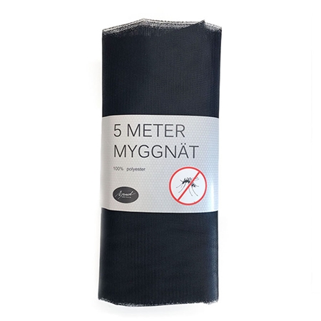 MYGGNÄT SVART 150CM/5M