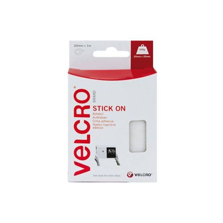 VELCRO Stick on - vit 1m