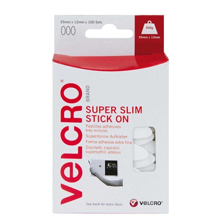 VELCRO Stick on - Super slim - Vit