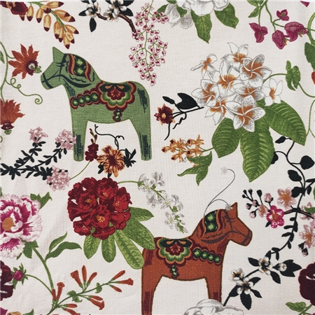 DALAHÄST BLOMMA BEIGE
