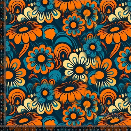 Psykedeliska retro blommor 2