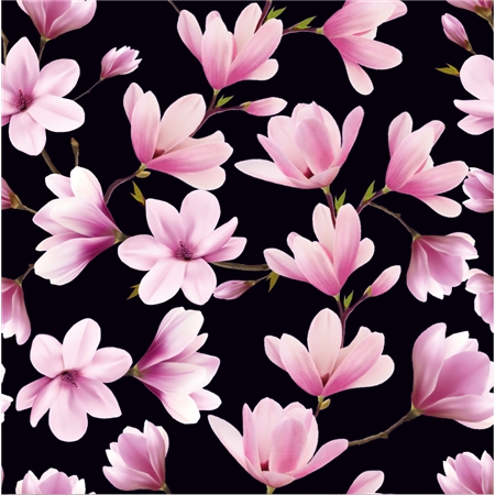 MAGNOLIAKNOPP SVART