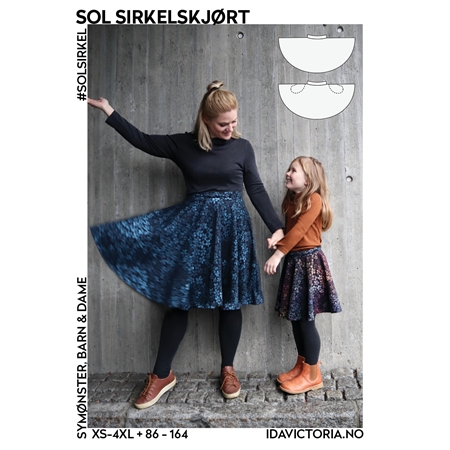 Ida Victoria - Sol cirkelkjol, dam & barn