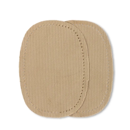 Ovala manchesterlaglappar 10 x 14 cm, beige
