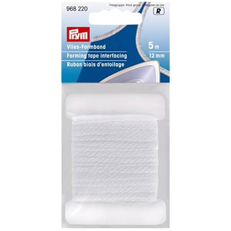 Formband med Kedjesöm 12 mm, 5 m, vit