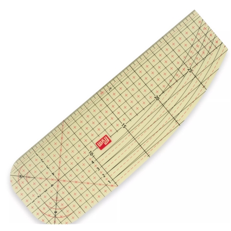 Värmetålig stryklinjal 30x10cm