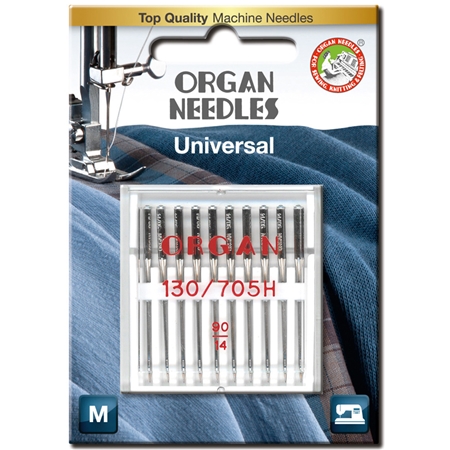 Organ 130/705 H REG 90 – Universalnålar 10-pack (storlek 90/14)