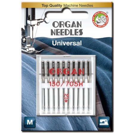 Organ 130/705 H REG 70 – Universalnålar 10-pack (storlek 70/10)