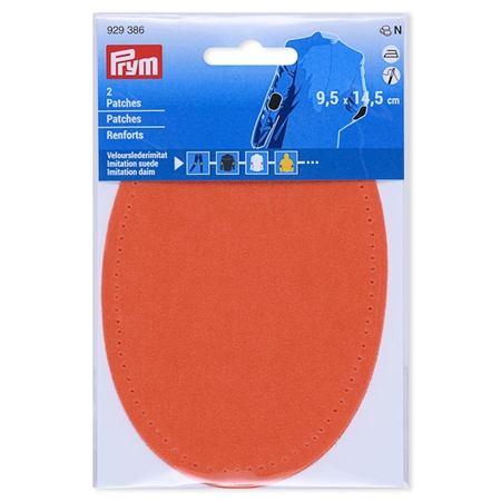 Prym Armbågslapp, mockaimitation, 9,5x14,5cm, persika