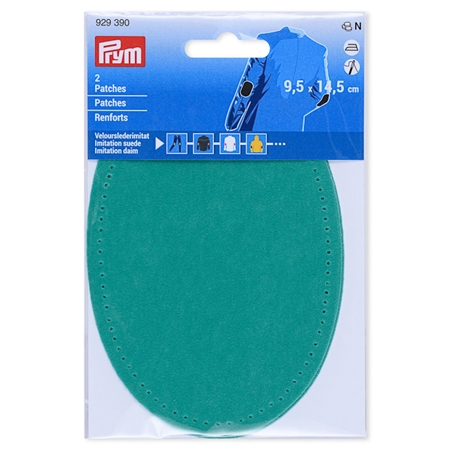 Prym Armbågslapp, mockaimitation, 9,5x14,5cm, mint