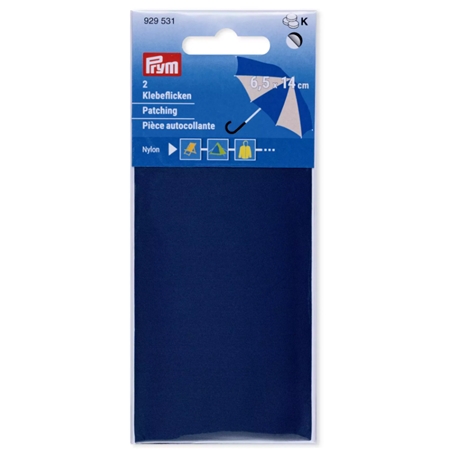 Självhäftande Nylonlaglappar – Mellanblå