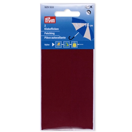 Självhäftande Nylonlaglappar – Vinröd