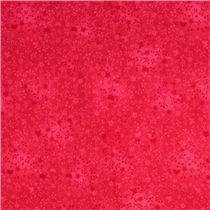 Bomullspoplin – Cerise med blomrankor