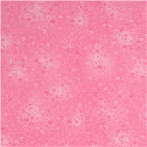 Bomullspoplin – Ljusrosa med blomrankor