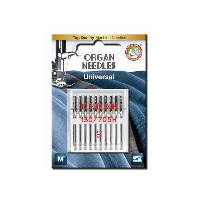 Organ 130-705 H REG 110 - Universalnålar 10-pack (storlek 110-18)