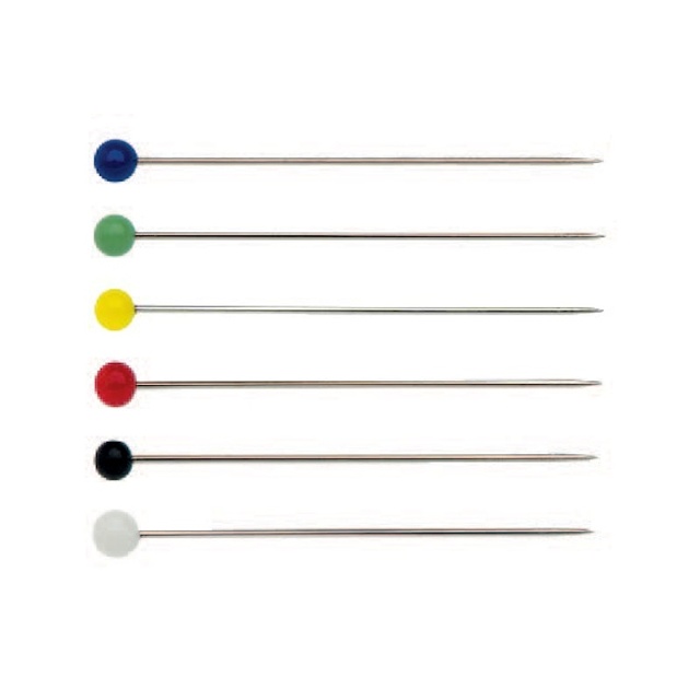 Knappnålar med Glashuvud 300g