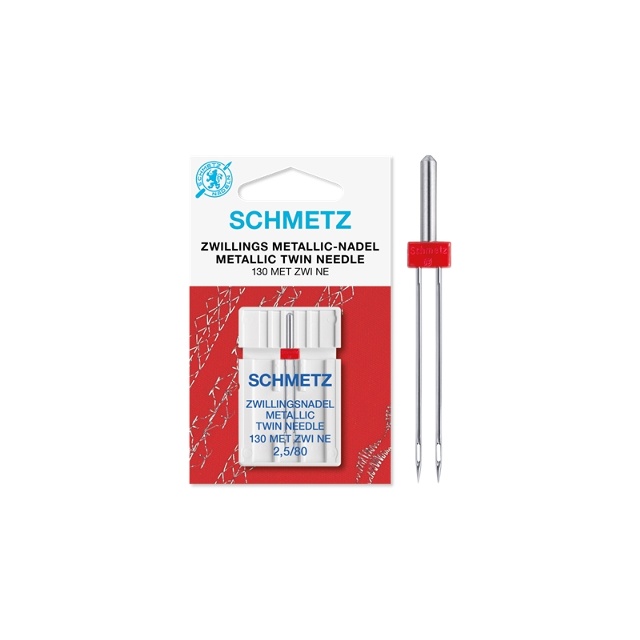 Schmetz Tvilling-Metallicnålar, 3,0/90