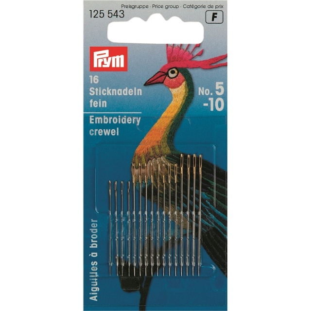 Broderinålar No. 5-10