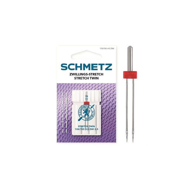 Schmetz Tvilling-Stretchnålar, 4,0/75