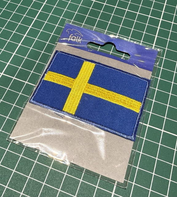 Applikation - Svensk Flagga, Stor