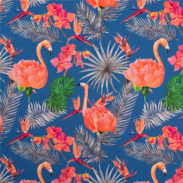 FLAMINGO PAPEGOJBLOMMA BLÅ