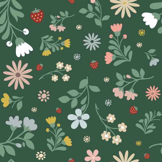 Skandinavisk lustgård grön