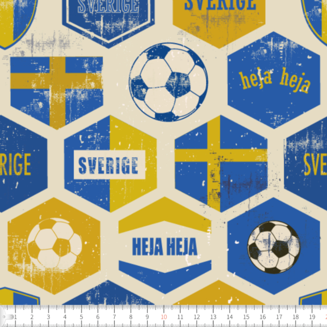 Trikåtyg VM Retro