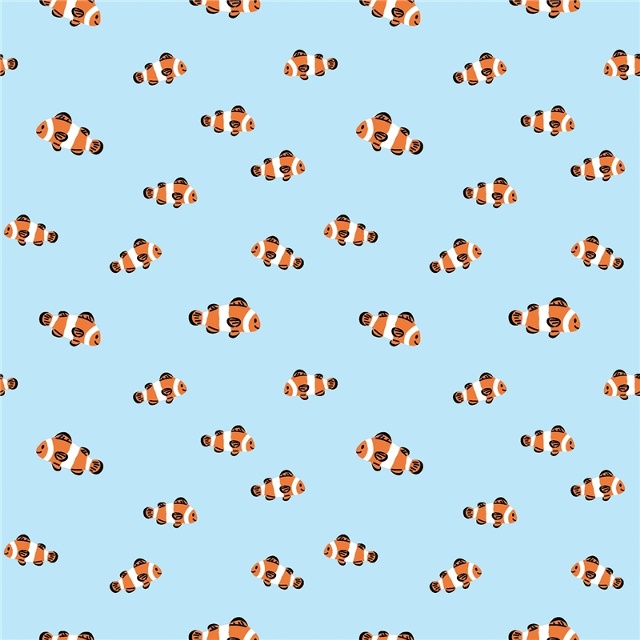 CLOWNFISKAR LJUSBLÅ