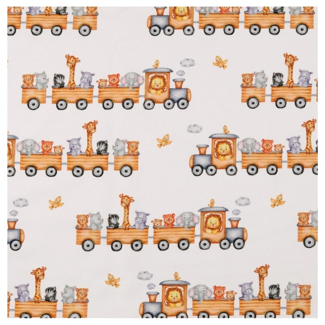 Animals on train, vit