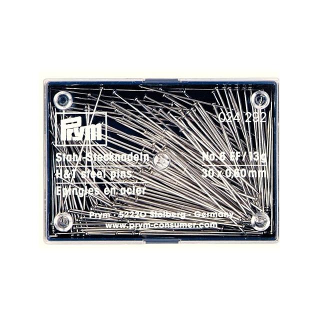 Knappnålar, silverfärgade, 0,60 x 30 mm, 13g