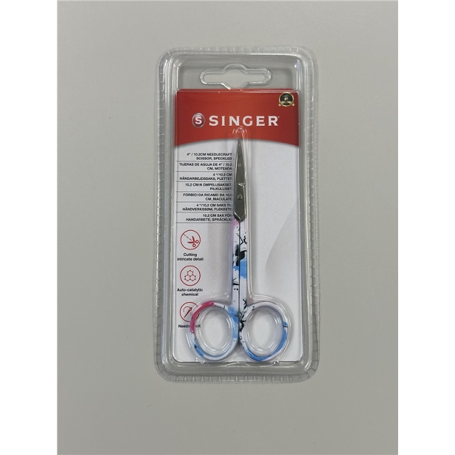 SINGER SAX 10,2cm spräcklig ljusblå