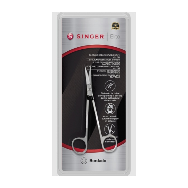 Singer Elite Brodérsax med böjda handtag 15 cm