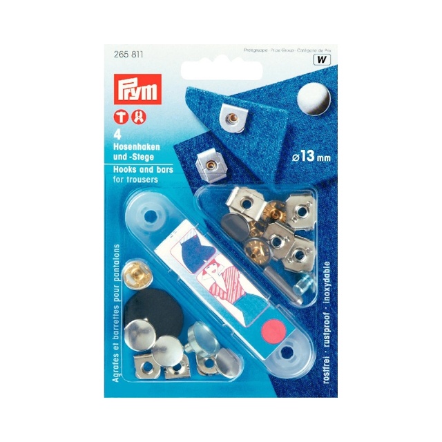 Byx - kjolhakar att slå i, 13mm