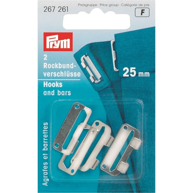 Byxhake silver 25 mm