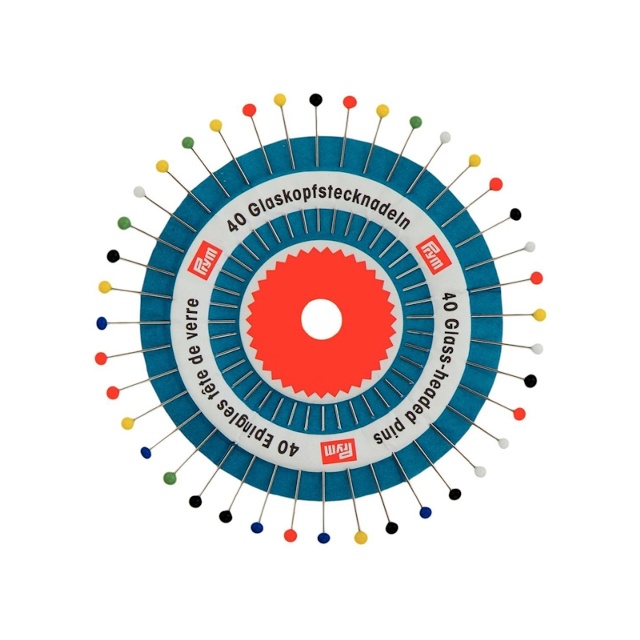 KNAPPNÅL 0.60 x 30 MM GLASHUVUD 40 ST. RUND