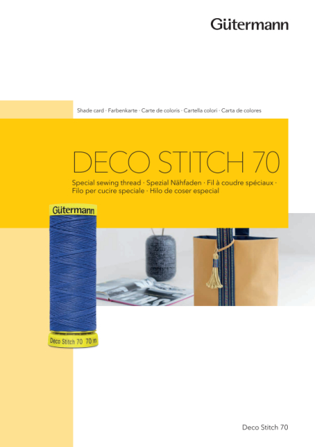 Gütermann Deco Stitch 70 färgkarta