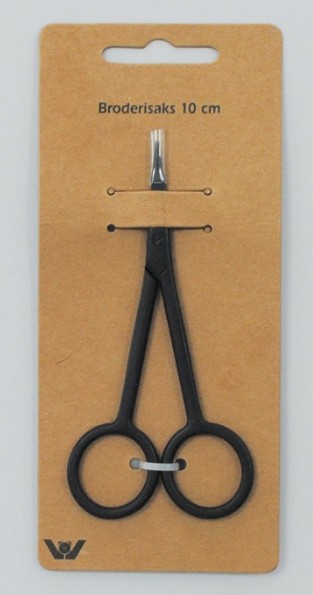 Broderisax sort 10 cm