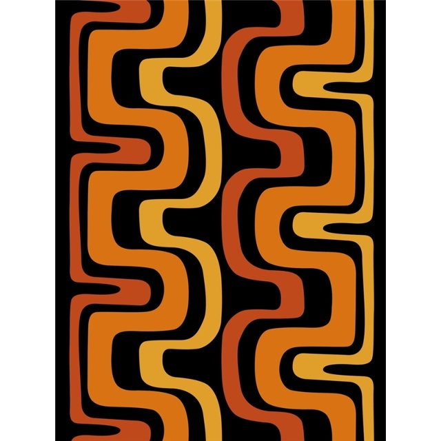 Bågar trikå svart-orange