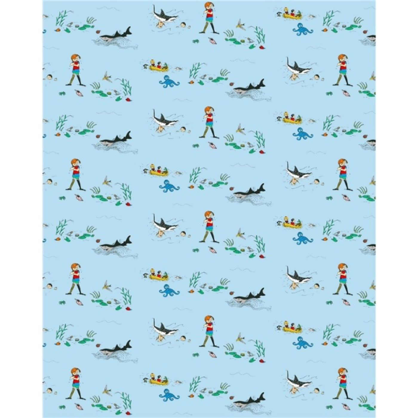 Pippi I Söderhavet trikå blå