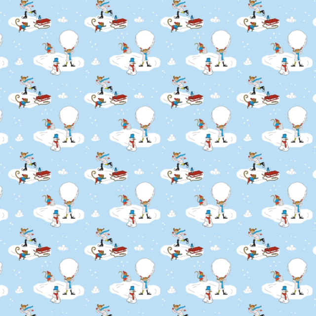 Pippi Åker Skridskor trikå ljusblå