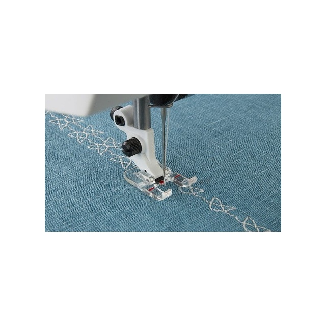 Transparant öppen pressarfot för application