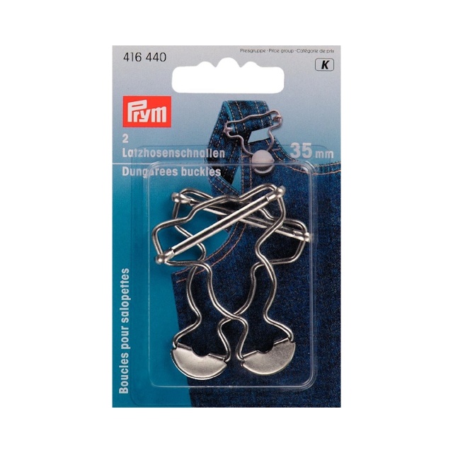 OVERALLSPÄNNE UTAN KNAPP 35 MM 2 ST