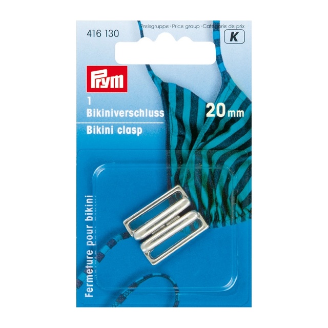 Bikinispänne i metall 20mm